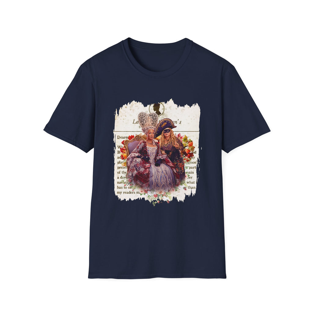 Queen Charlotte & Penelope Bridgerton Lady Whistledown Society Papers Netflix T-Shirt