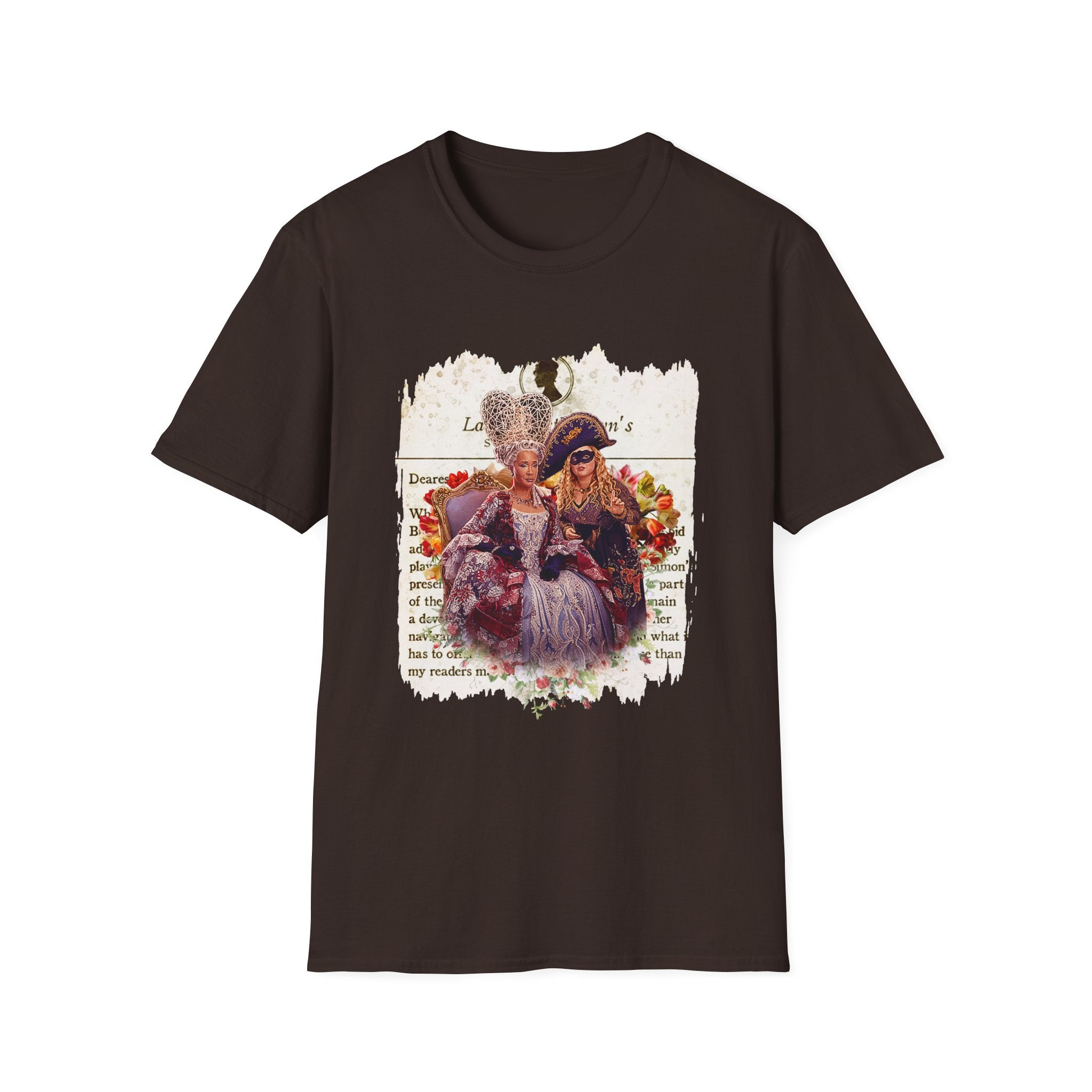 Queen Charlotte & Penelope Bridgerton Lady Whistledown Society Papers Netflix T-Shirt