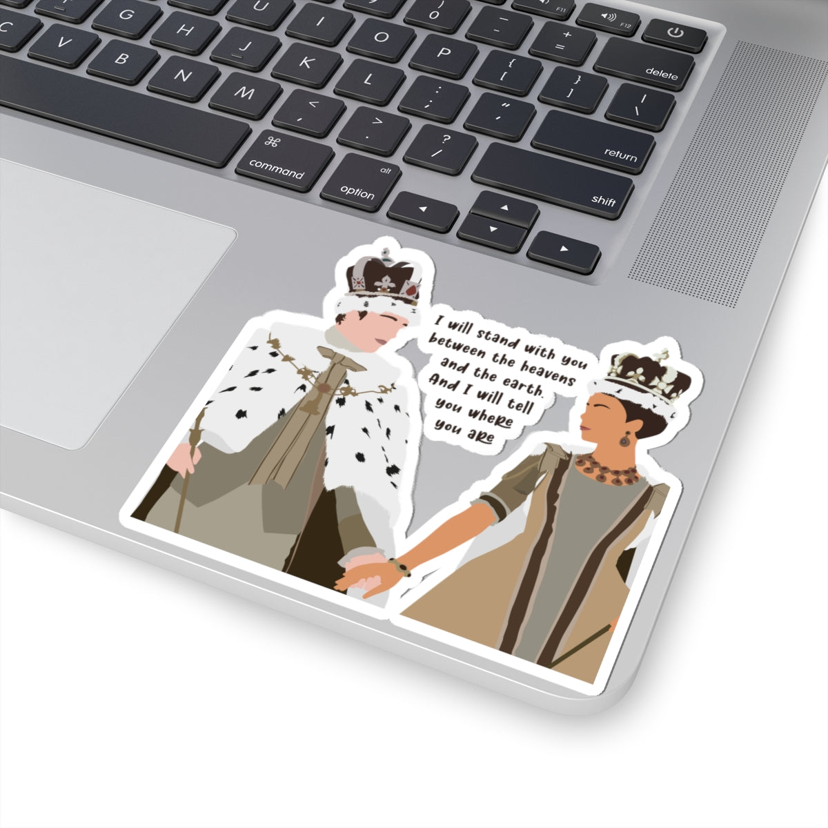 I Will Tell You Where You Are King George And Queen Charlotte Bridgerton Netflix Sticker