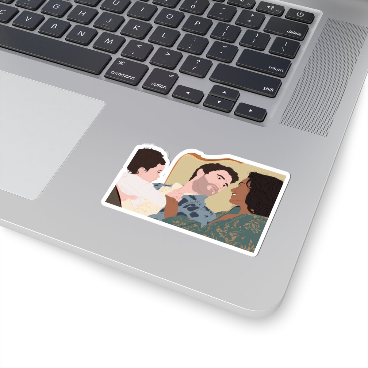 Anthony, Kate & Edmund Bridgerton Bed Netflix Sticker