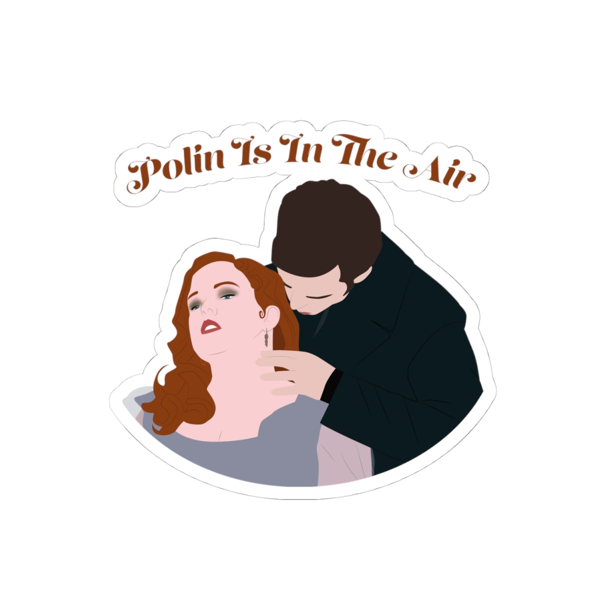Polin Is In The Air Colin & Penelope Bridgerton Netflix Sticker