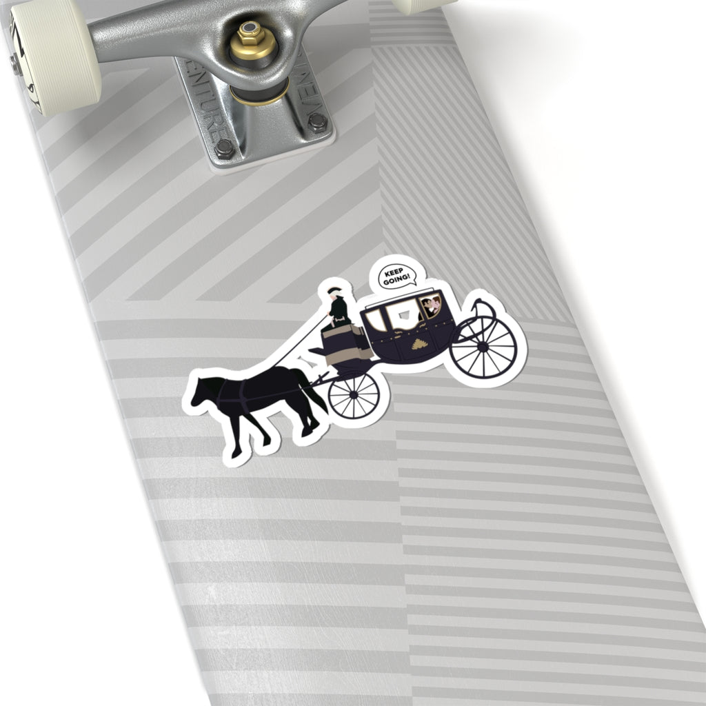 Keep Going Colin & Penelope Polin Carriage Ride Bridgerton Netflix Sticker