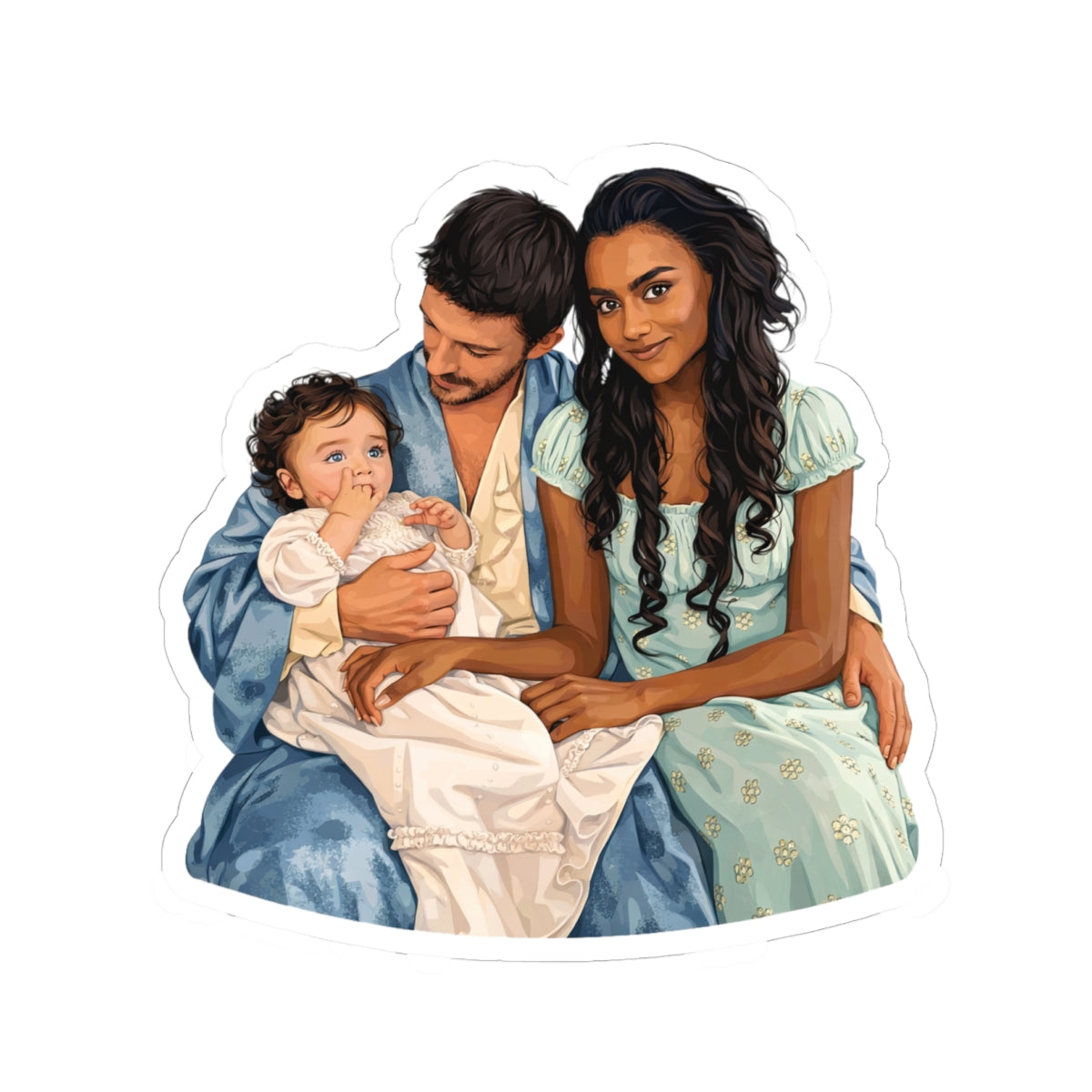 Anthony, Kate & Edmund Bridgerton Netflix Realism Sticker