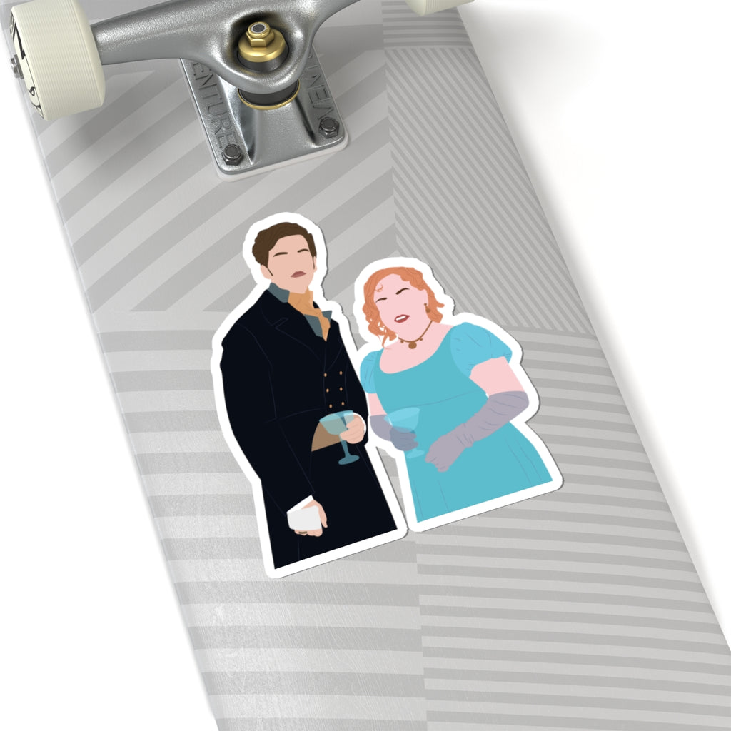Penelope and Colin Bridgerton Polin Netflix Sticker