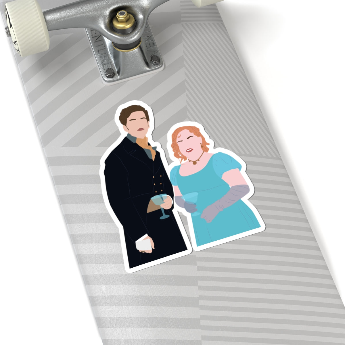Penelope and Colin Bridgerton Polin Netflix Sticker