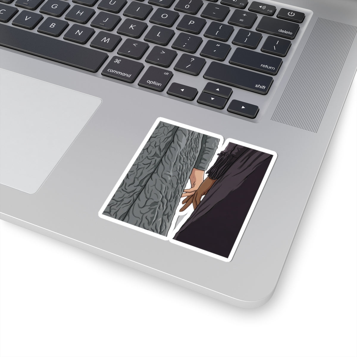 Francesca & Michaela Stirling Fingers Touching Sticker
