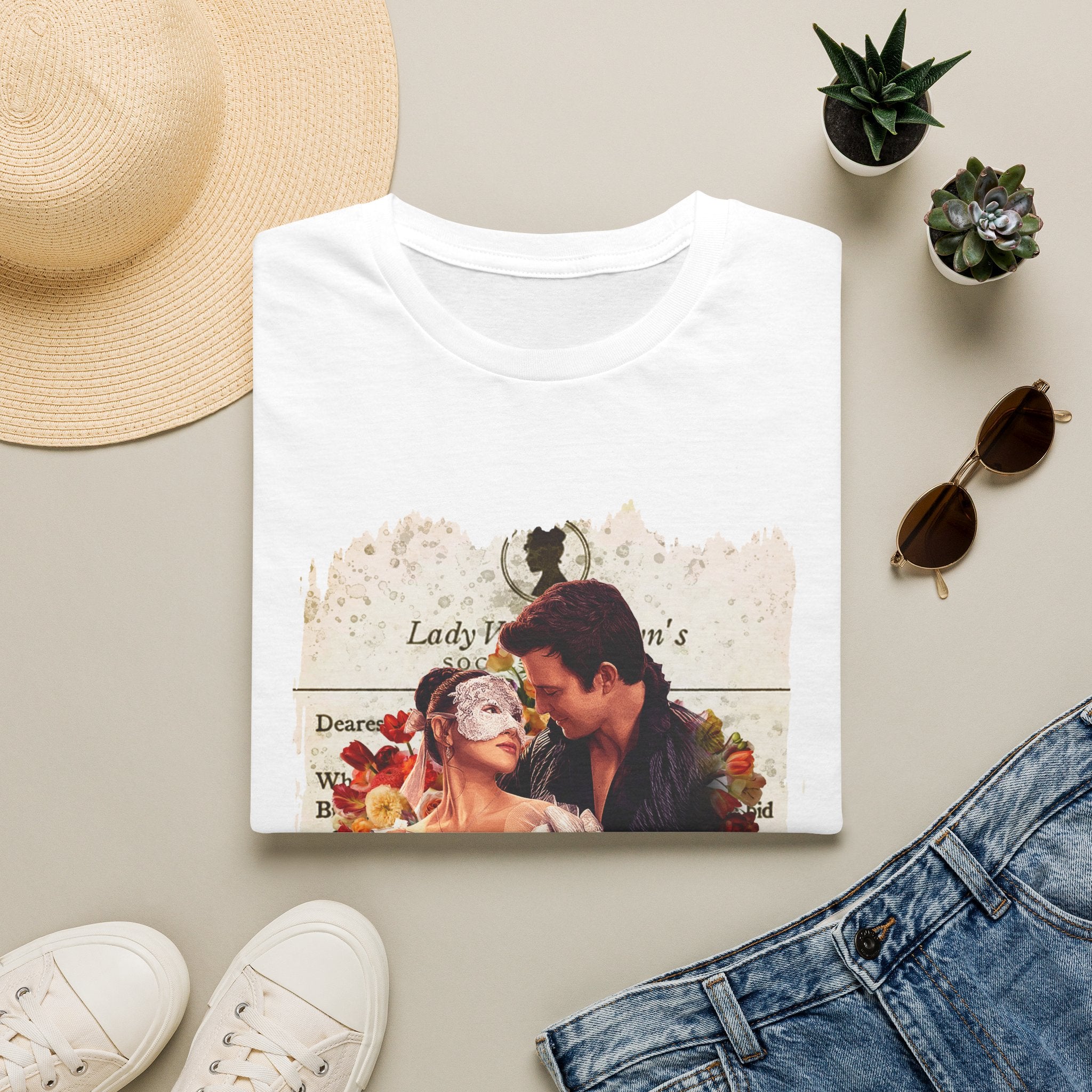 Benedict Bridgerton & The Lady In Silver Sophie Baek Lady Whistledown Society Papers T-Shirt