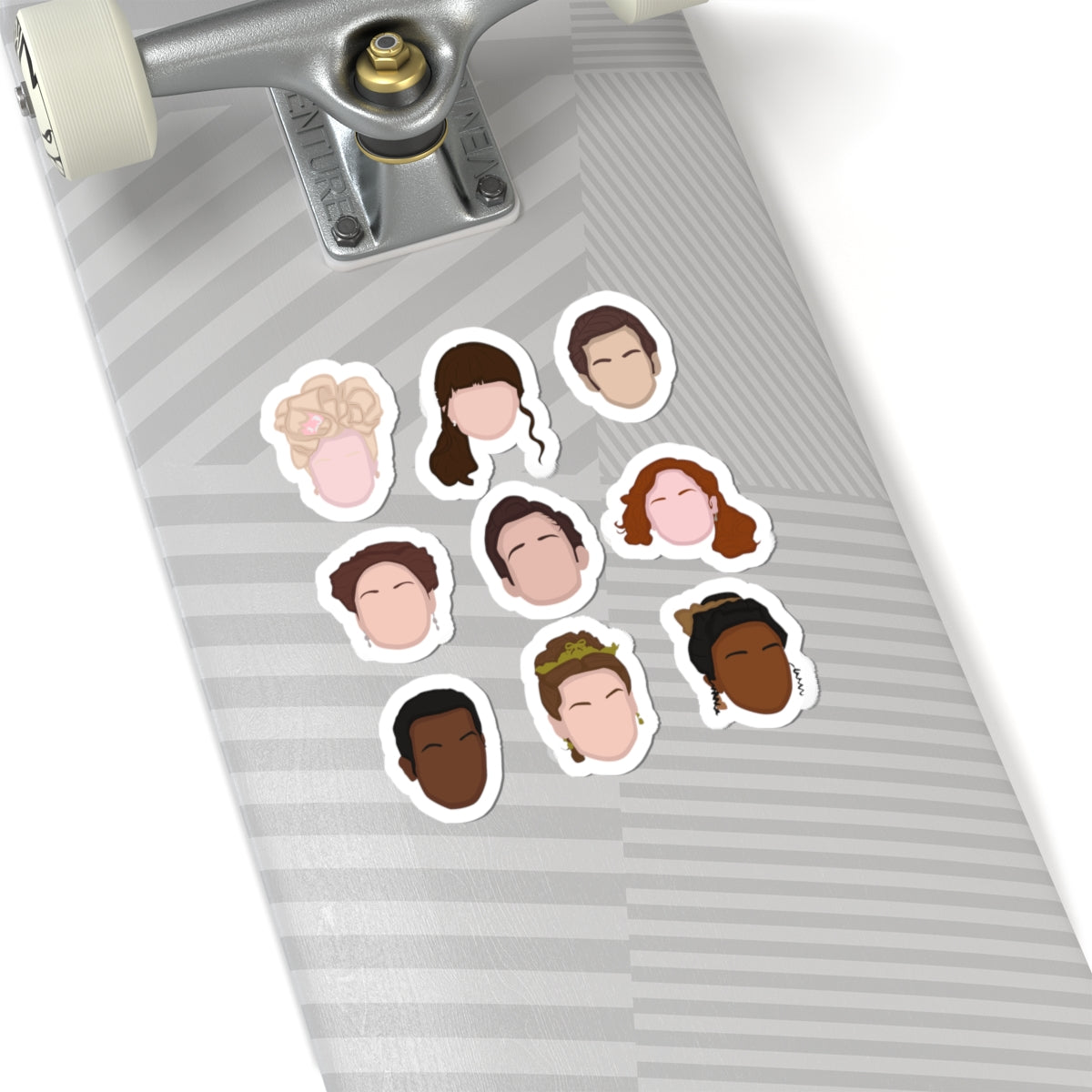 Bridgerton's Colin, Penelope, Eloise, Benedict, Francesca, Violet, John, Cressida, Prudence, Michaela Emoji  Bridgerton Netflix Sticker