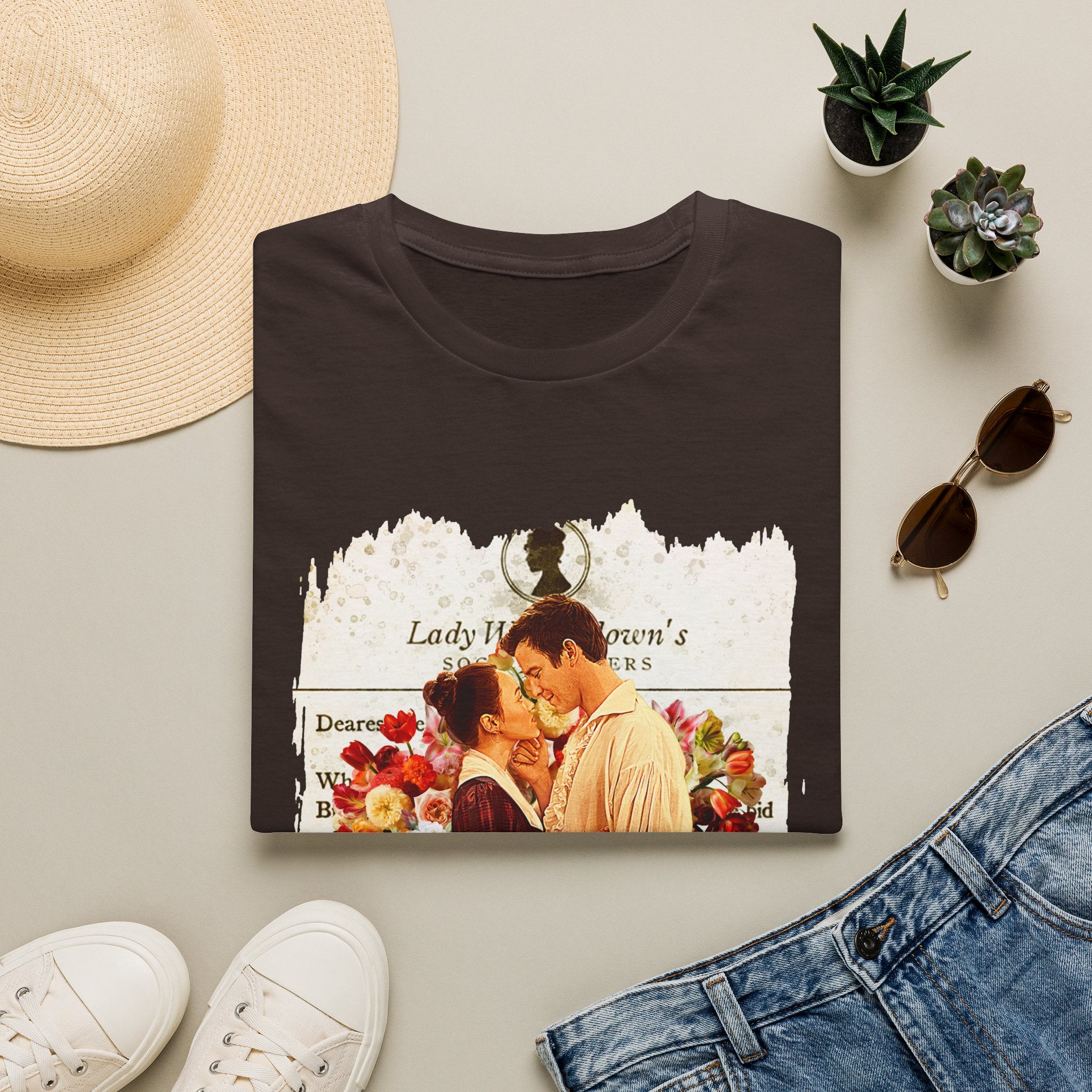 Benedict Bridgerton & Maid Sophie Baek Lady Whistledown Society Papers Netflix T-Shirt
