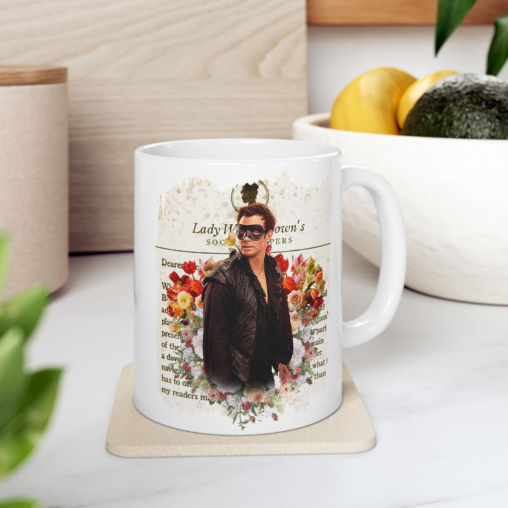 Benedict Bridgerton Masquerade Ball Lady Whistledown Society Papers Netflix Mug