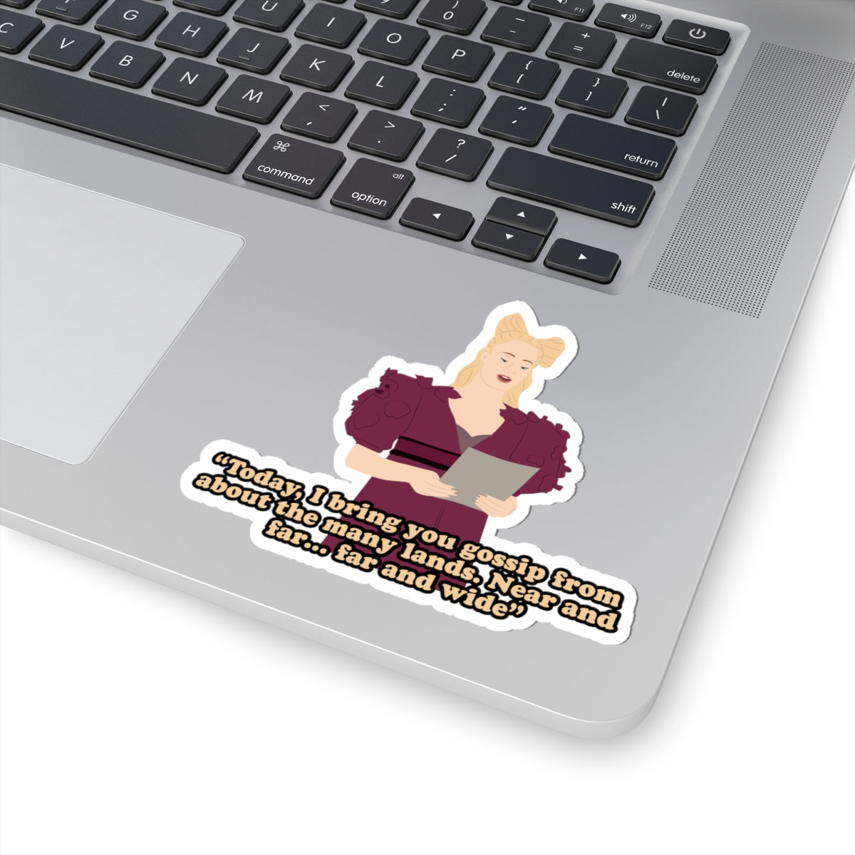 Today I Bring You Gossip From About The Many Lands Cressida Cowper Bridgerton Netflix Sticker