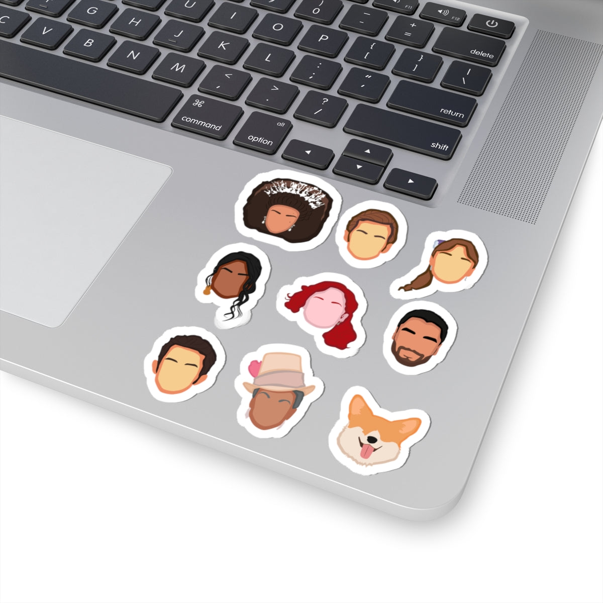 Penelope, Colin, Kate, Anthony, Daphne, Simon, Queen Charlotte Newton Emoji Bridgerton Netflix Sticker