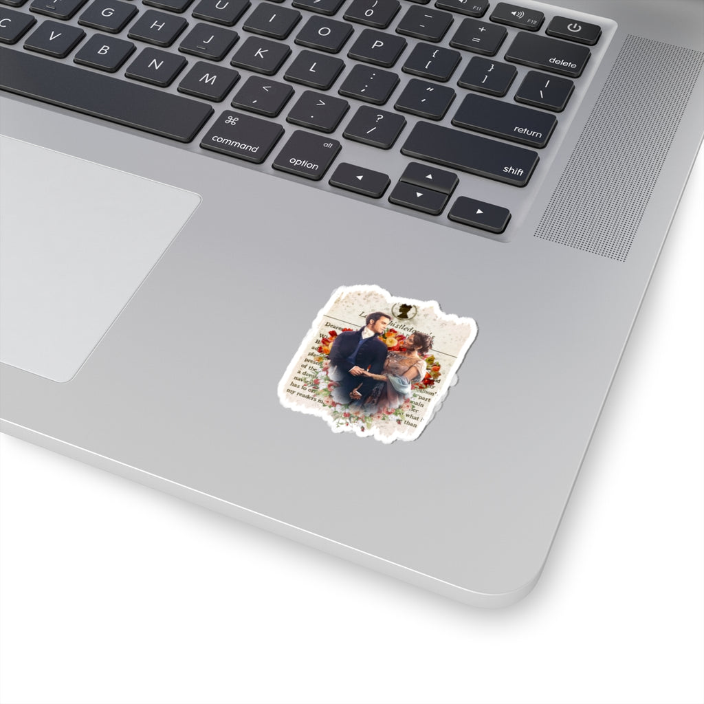 Anthony Bridgerton & Kate Bridgerton Lady Whistledown Society Papers Netflix Sticker