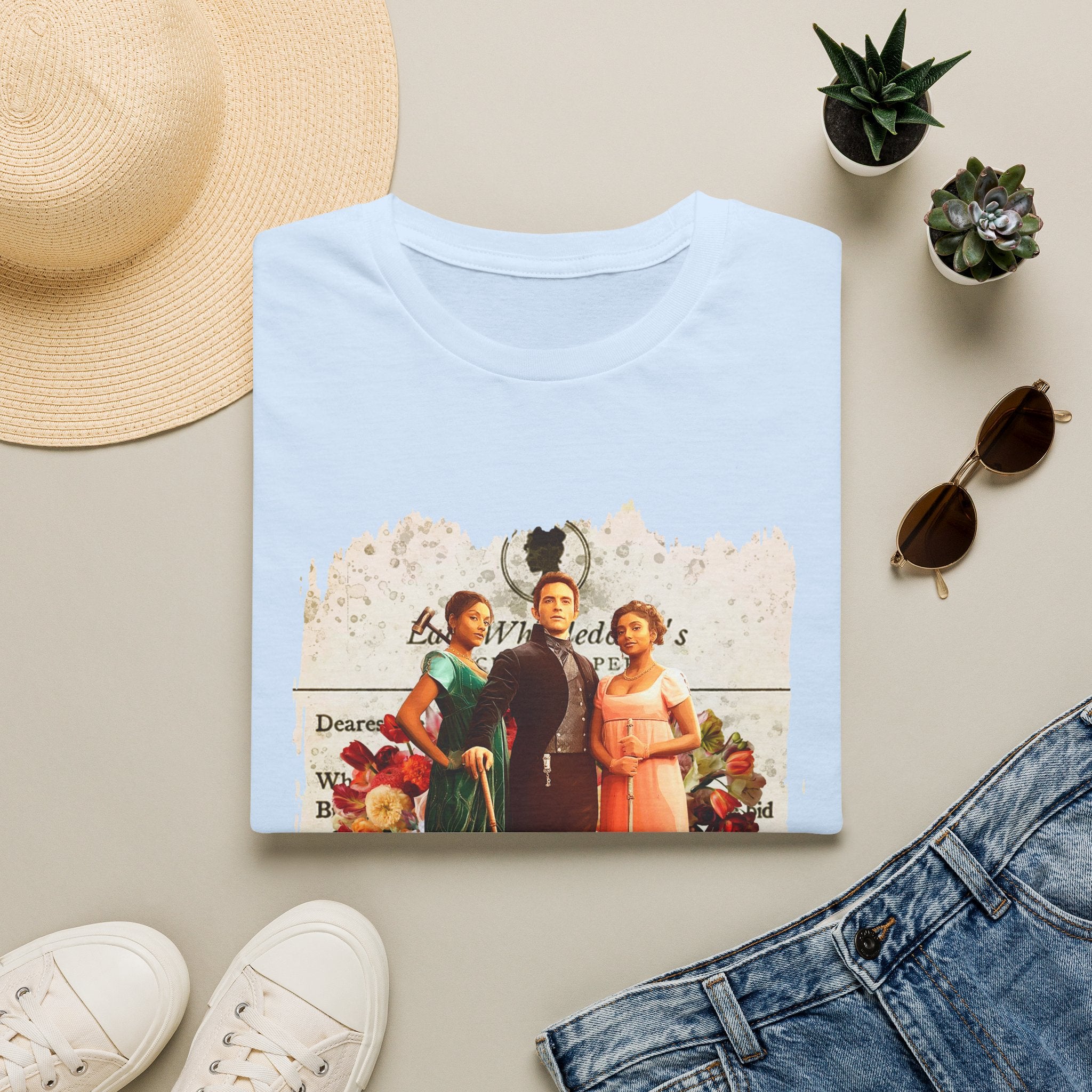 Anthony Bridgerton, Kate & Edwina Sharma & Newton Lady Whistledown Society Papers Netflix T-Shirt