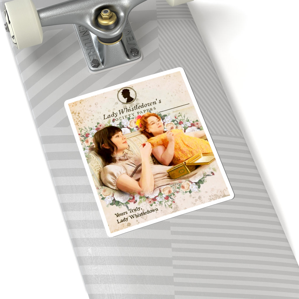 Penelope and Eloise Lady Whistledown Society Papers Bridgerton Netflix Sticker