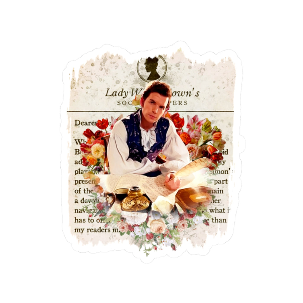 Colin Bridgerton Lady Whistledown Society Papers Netflix Sticker