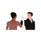 Kate & Anthony Dance Bridgerton Netflix Sticker