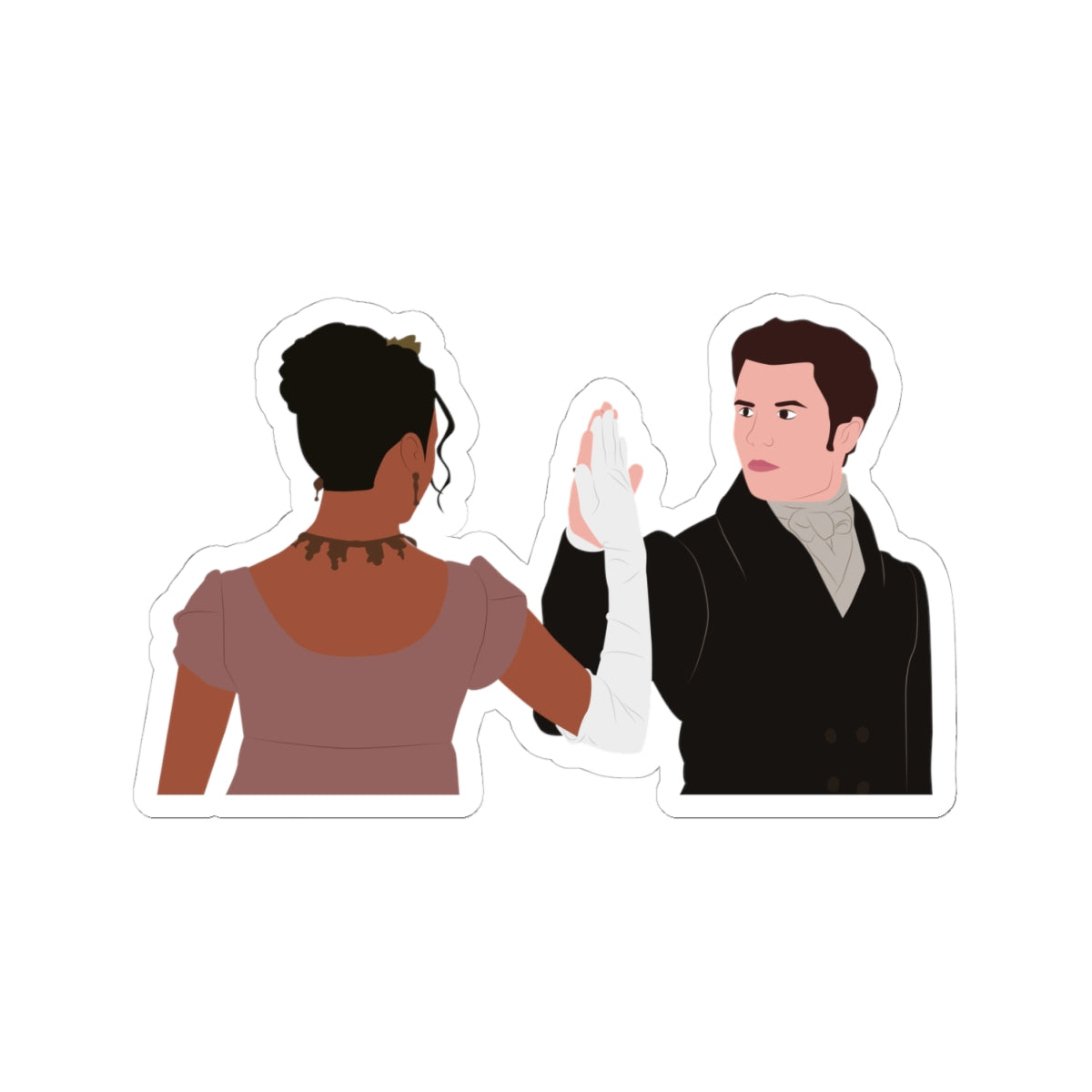 Kate & Anthony Dance Bridgerton Netflix Sticker