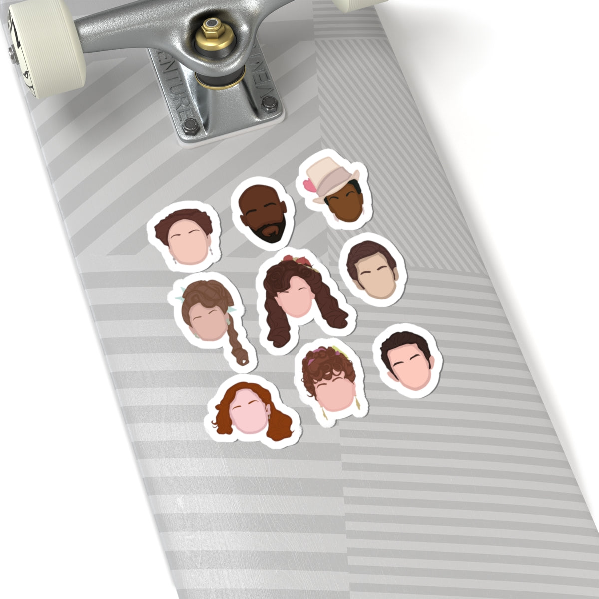 Bridgerton's Colin, Penelope, Anthony, Lady Danbury, Violet, Portia, Prudence, Philippa, Marcus Emoji Bridgerton Netflix Sticker