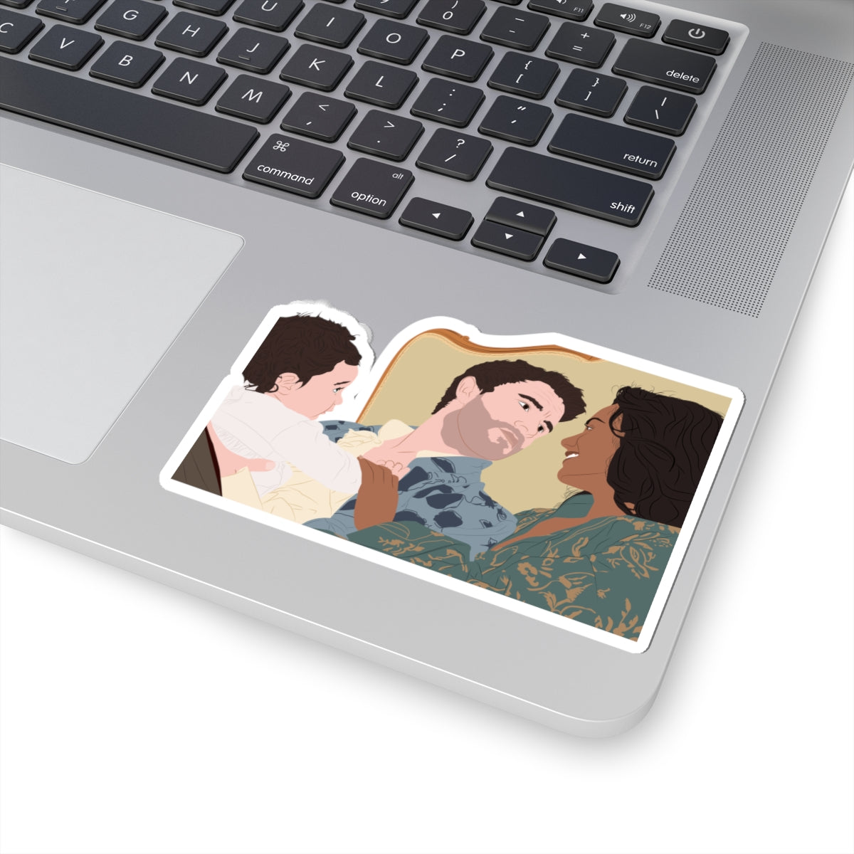 Anthony, Kate & Edmund Bridgerton Bed Netflix Sticker