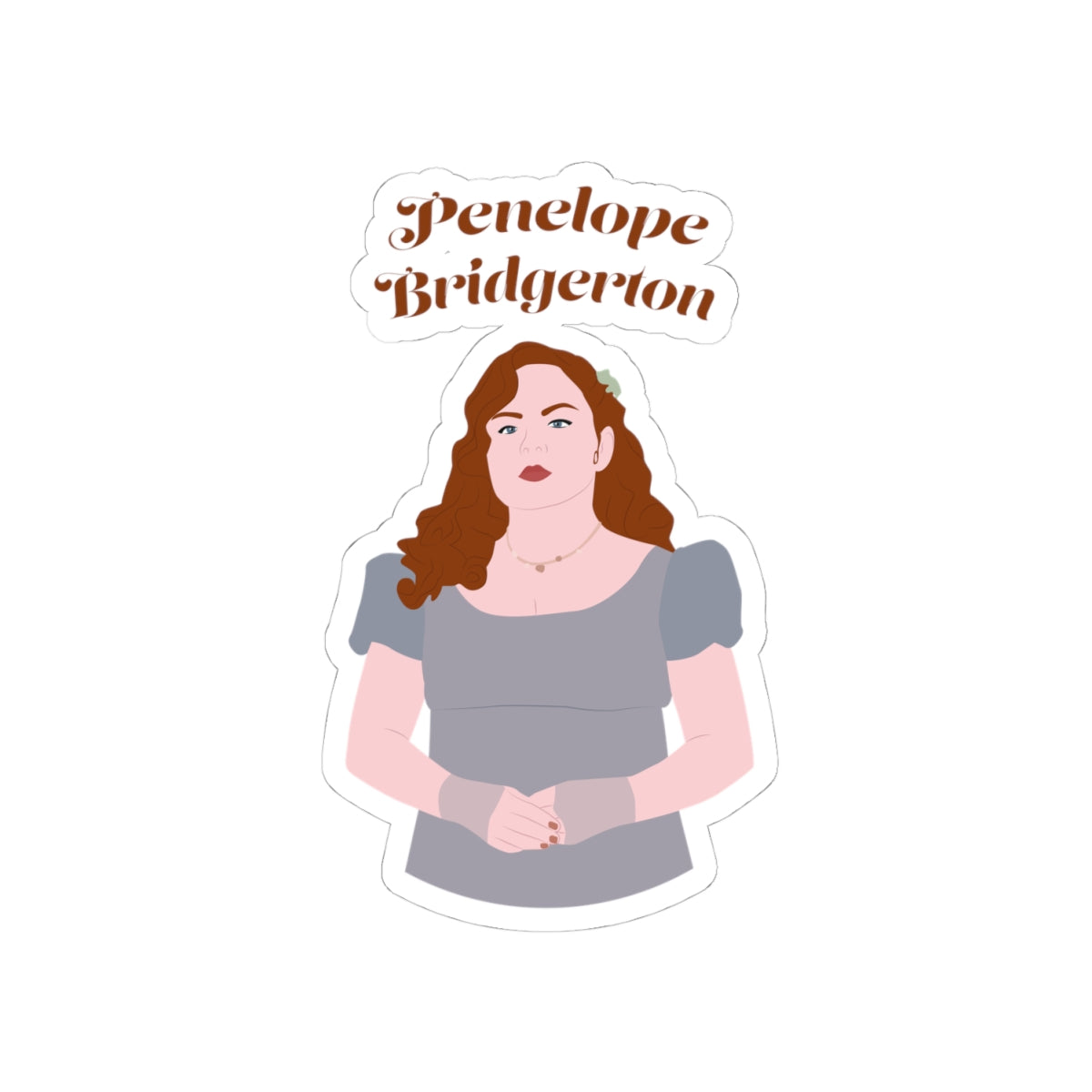 Penelope Bridgerton Blue Bridgerton Netflix Sticker