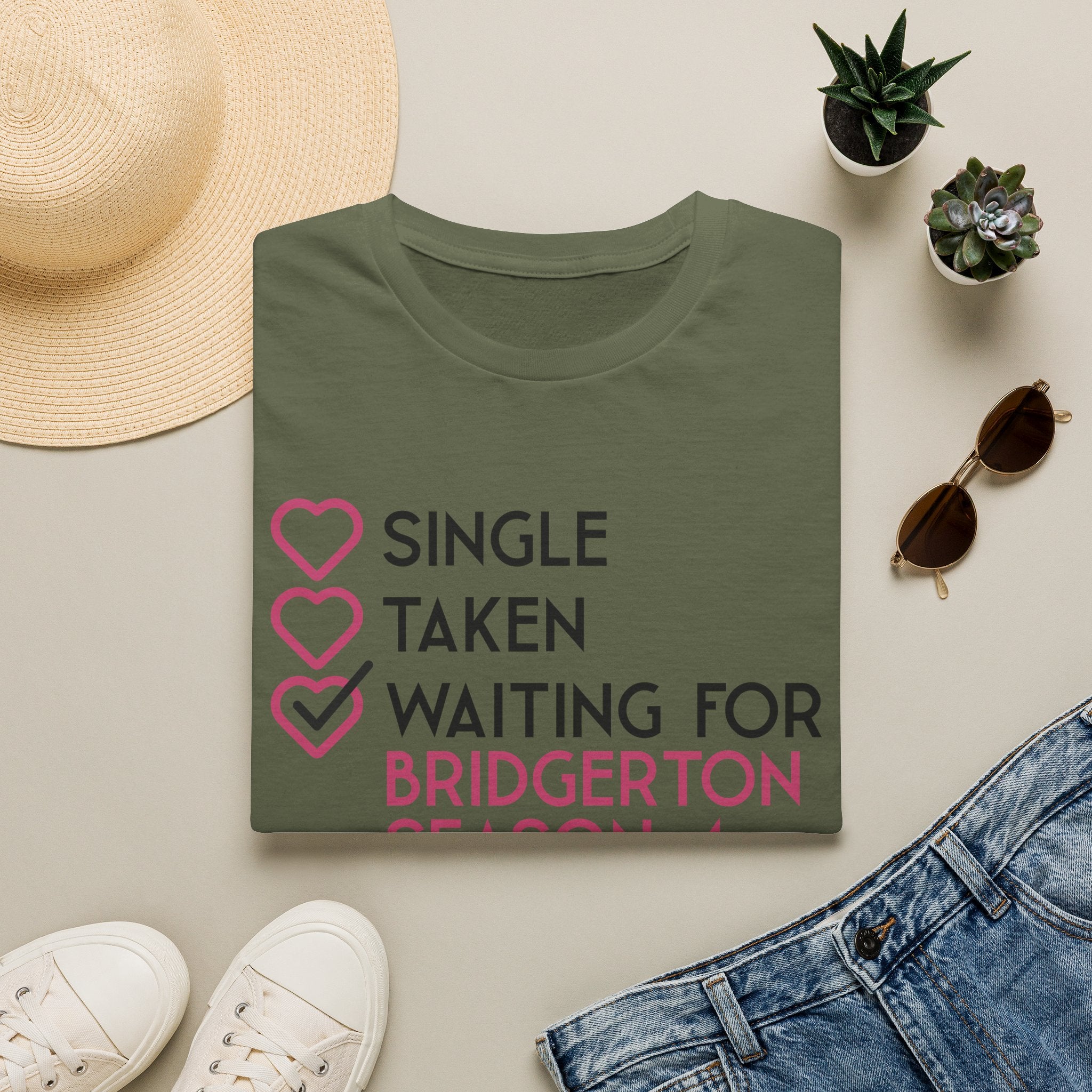 Single Taken Waiting For Bridgerton Season 4 Netflix T-Shirt