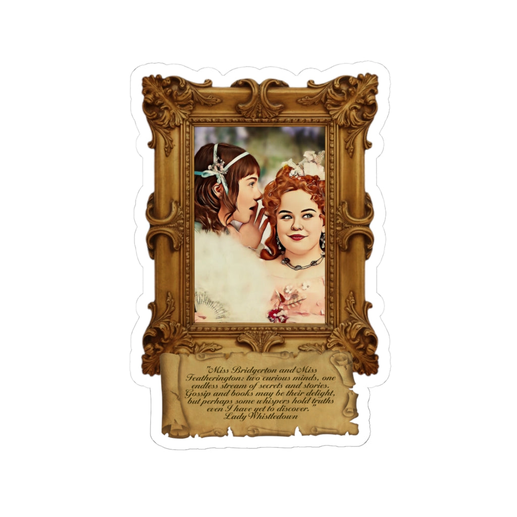 Penelope and Eloise Gossip Portrait Bridgerton Netflix Sticker