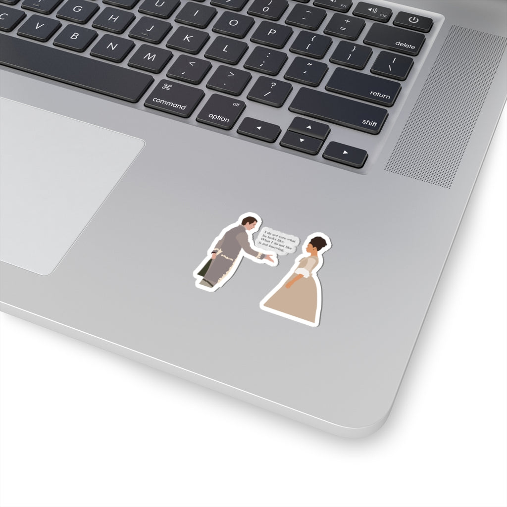 I Do Not Care What He Looks Like Queen Charlotte Bridgerton Sticker