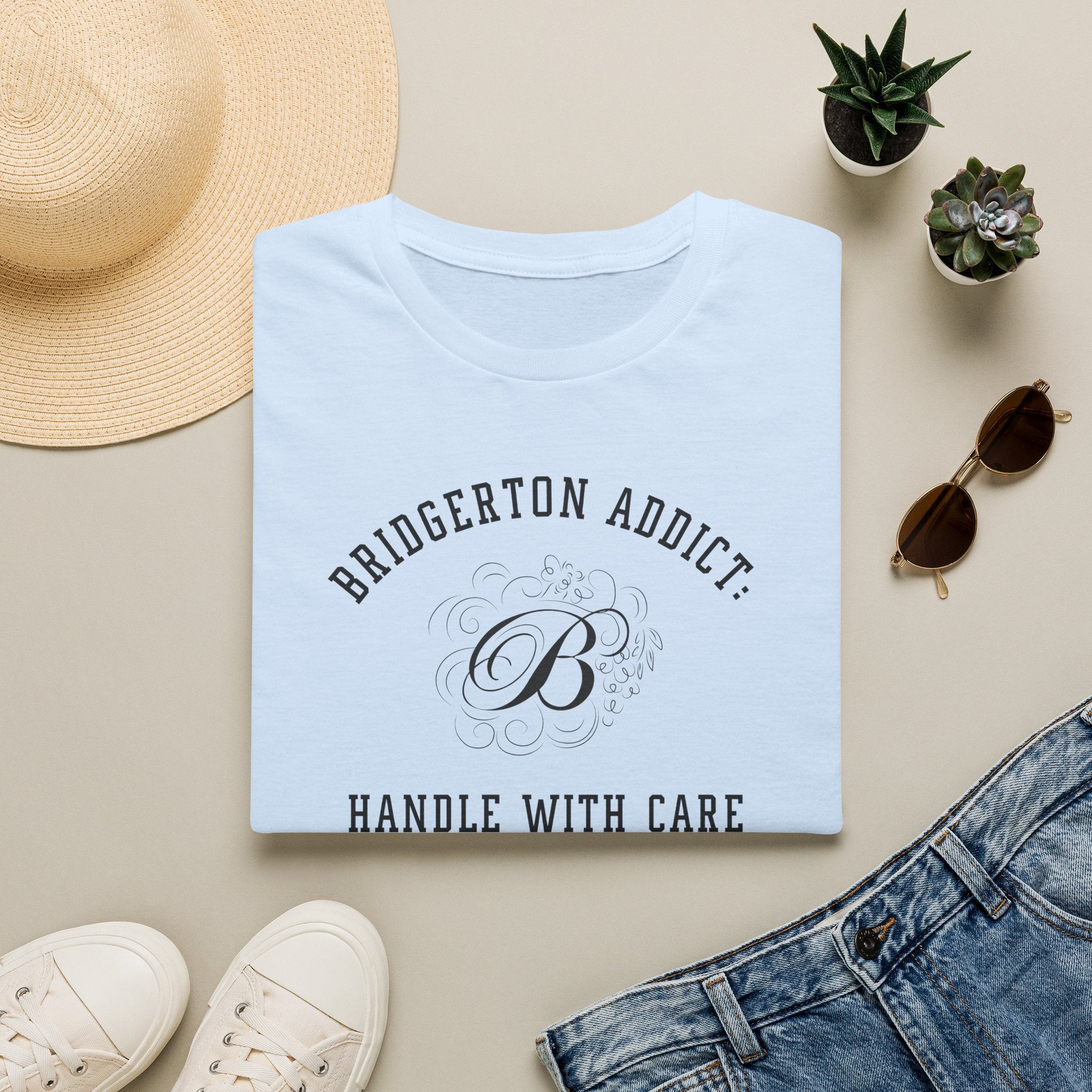 Bridgerton Addict Handle With Care Bridgerton Netflix Funny T-Shirt