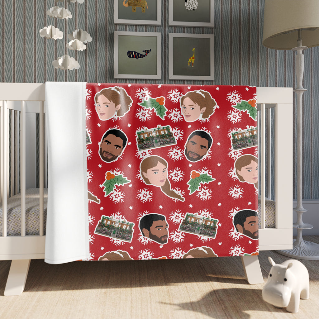 Simon & Daphne Christmas Bridgerton Netflix Throw Blanket