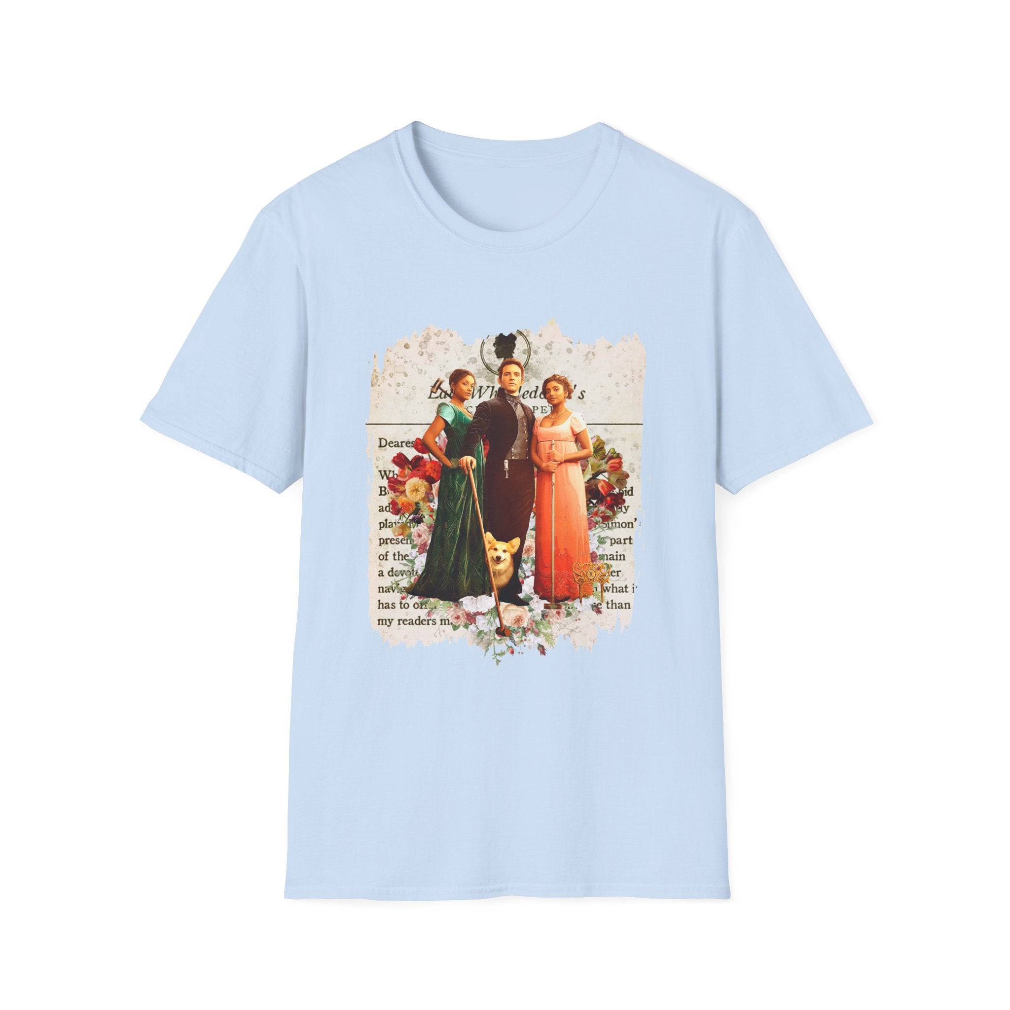Anthony Bridgerton, Kate & Edwina Sharma & Newton Lady Whistledown Society Papers Netflix T-Shirt