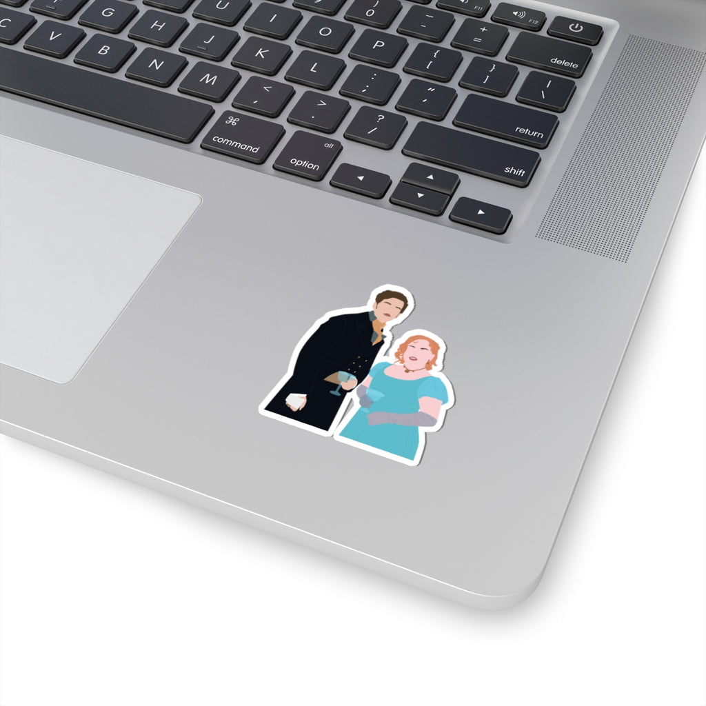 Penelope and Colin Bridgerton Polin Netflix Sticker