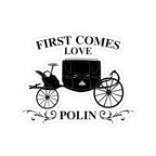 First Comes Love Polin Carriage Bridgerton Netflix Sticker
