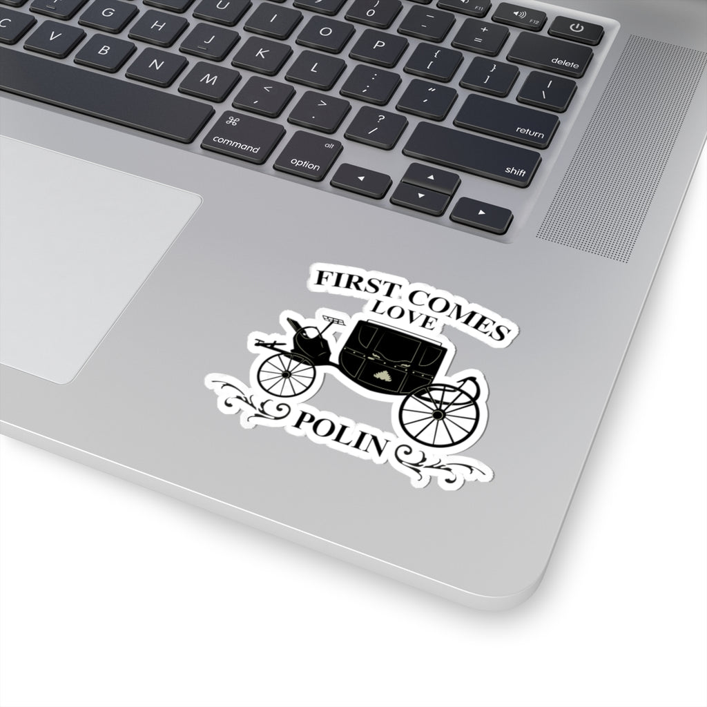 First Comes Love Polin Carriage Bridgerton Netflix Sticker