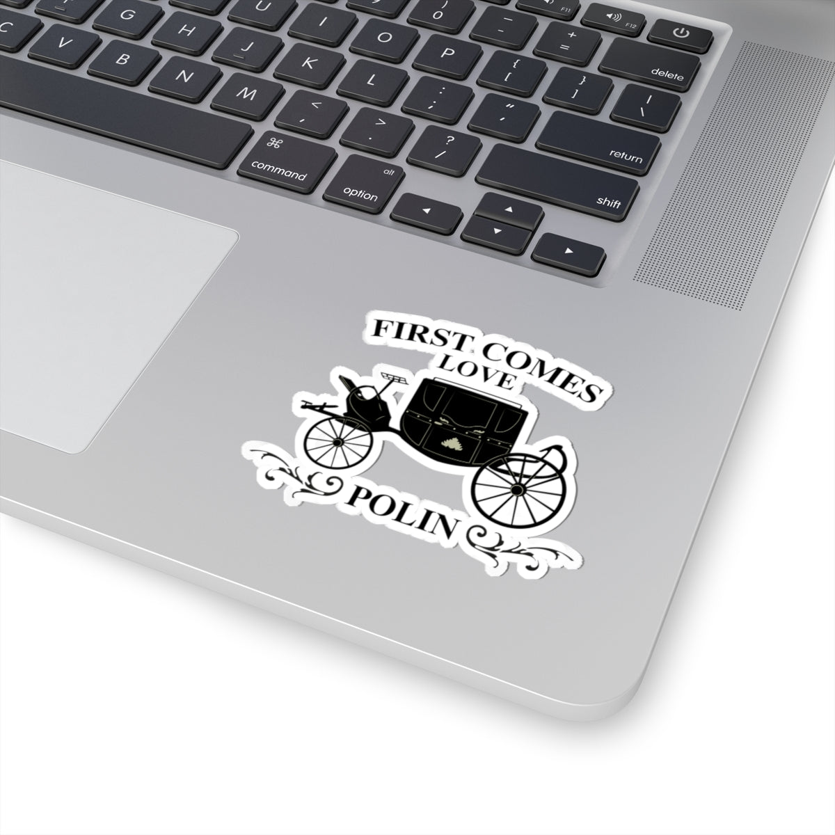 First Comes Love Polin Carriage Bridgerton Netflix Sticker