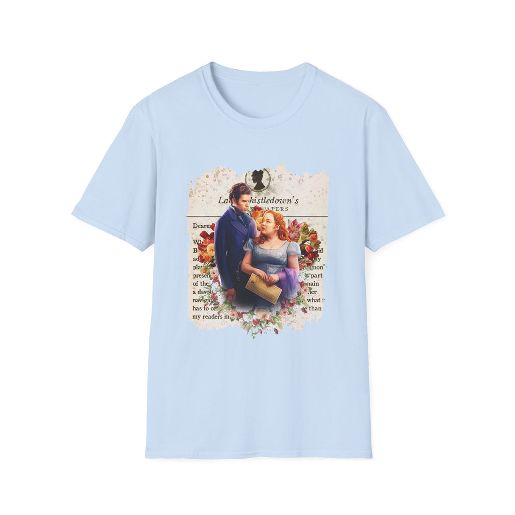 Colin Bridgerton & Penelope Featherington Lady Whistledown Society Papers Netflix T-Shirt