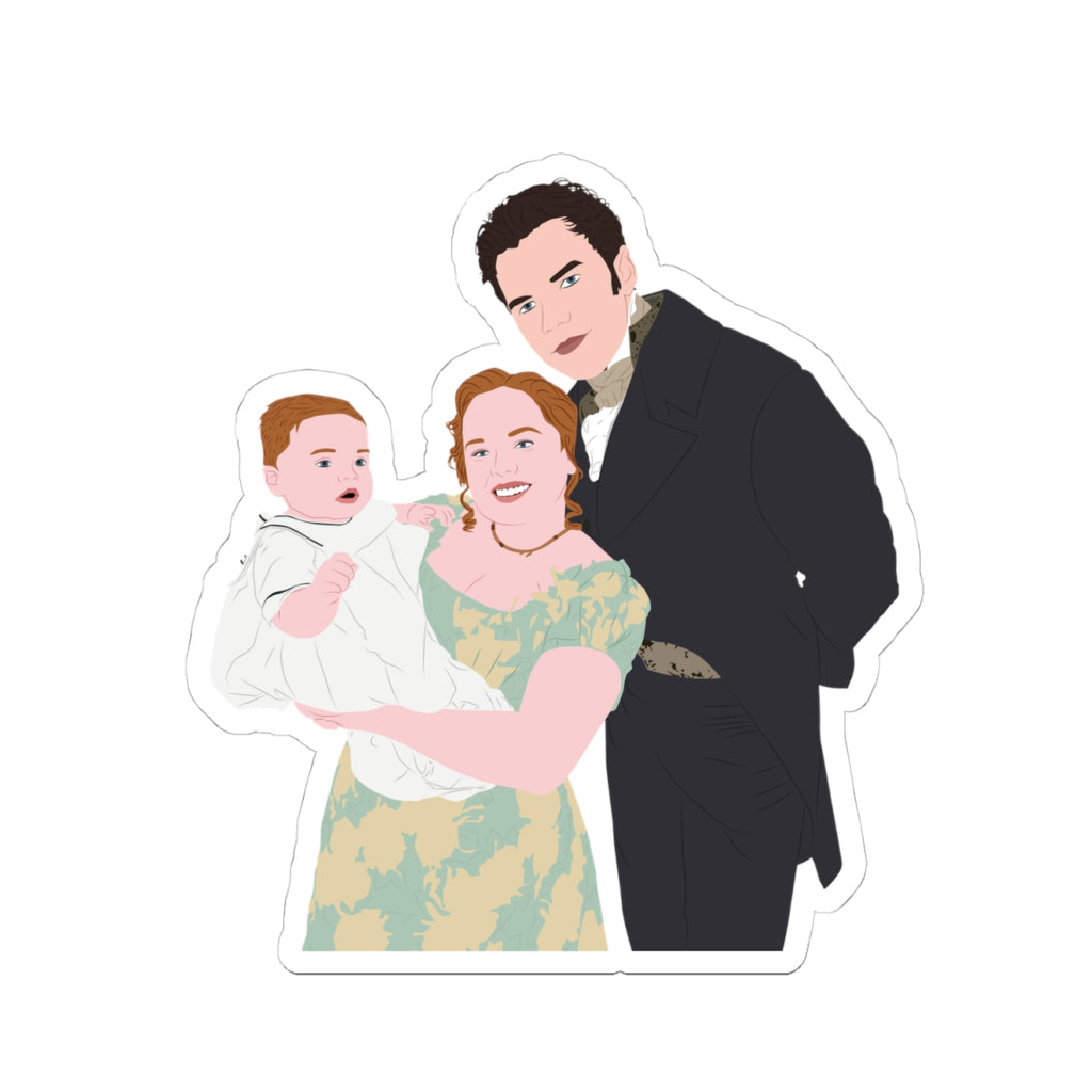 Colin, Penelope & Elliot Featherington Bridgerton Netflix Sticker