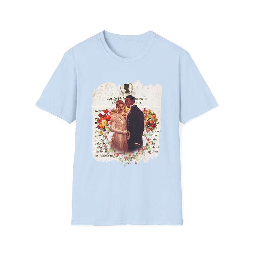 John Stirling & Francesca Bridgerton Stirling Lady Whistledown Society Papers Netflix T-Shirt
