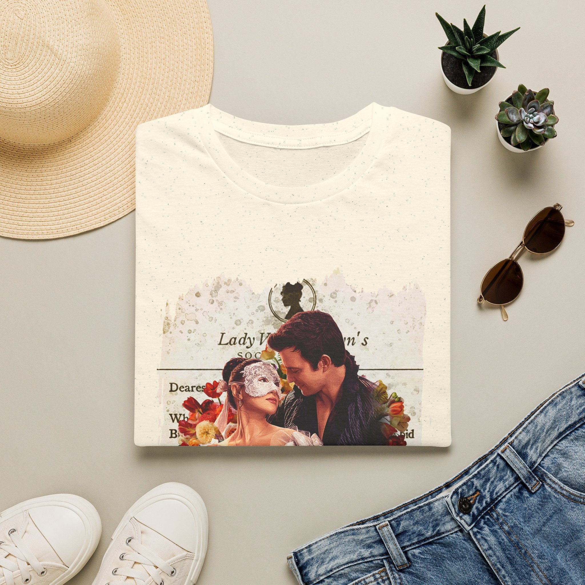 Benedict Bridgerton & The Lady In Silver Sophie Baek Lady Whistledown Society Papers T-Shirt