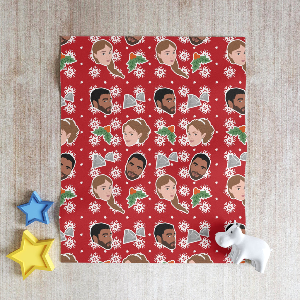 Simon & Daphne Saphne Christmas Bridgerton Netflix Throw Blanket