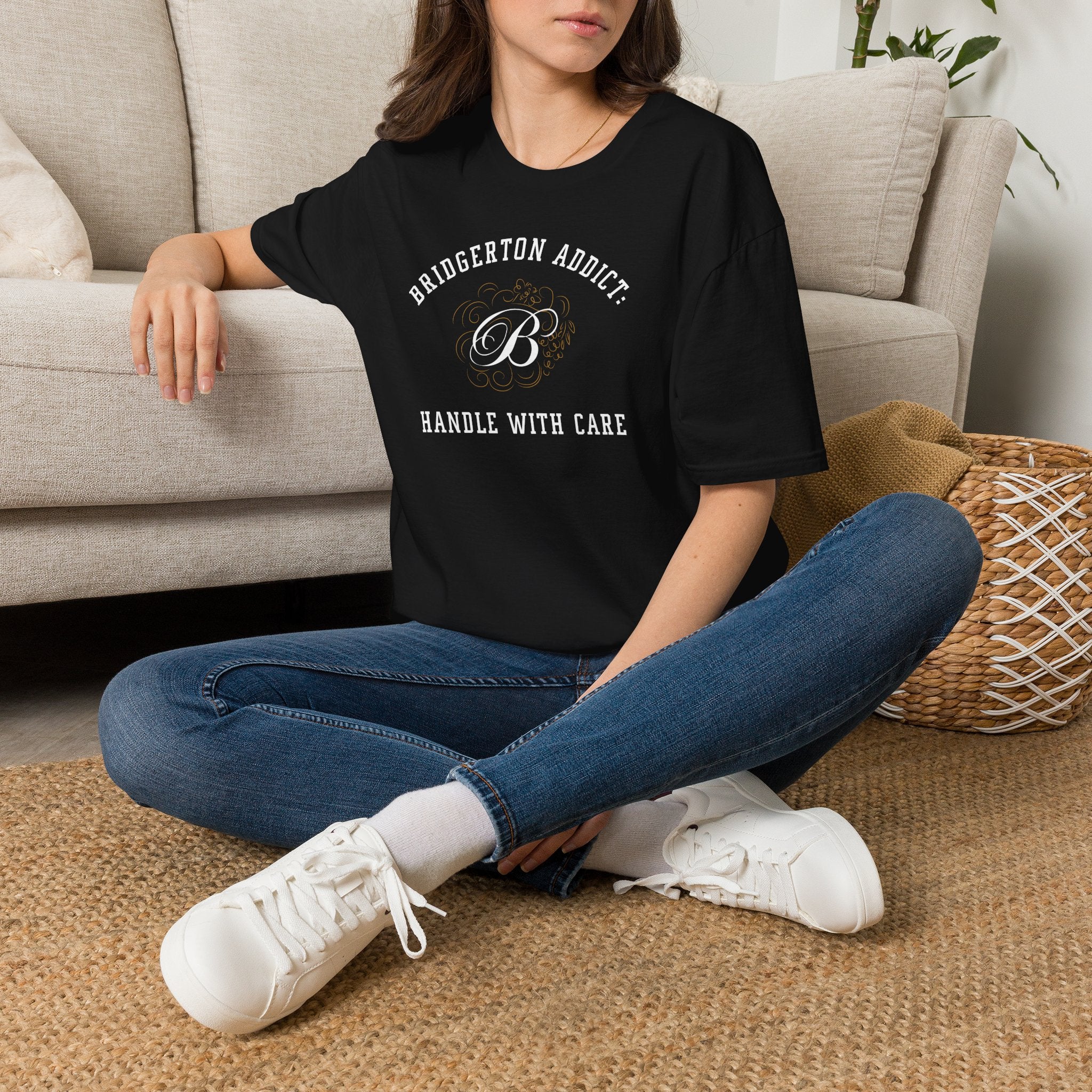 Bridgerton Addict Handle With Care Funny Bridgerton Netflix T-Shirt