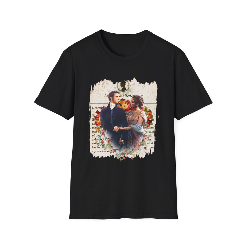 Anthony Bridgerton & Kate Bridgerton Lady Whistledown Society Papers Netflix T-Shirt