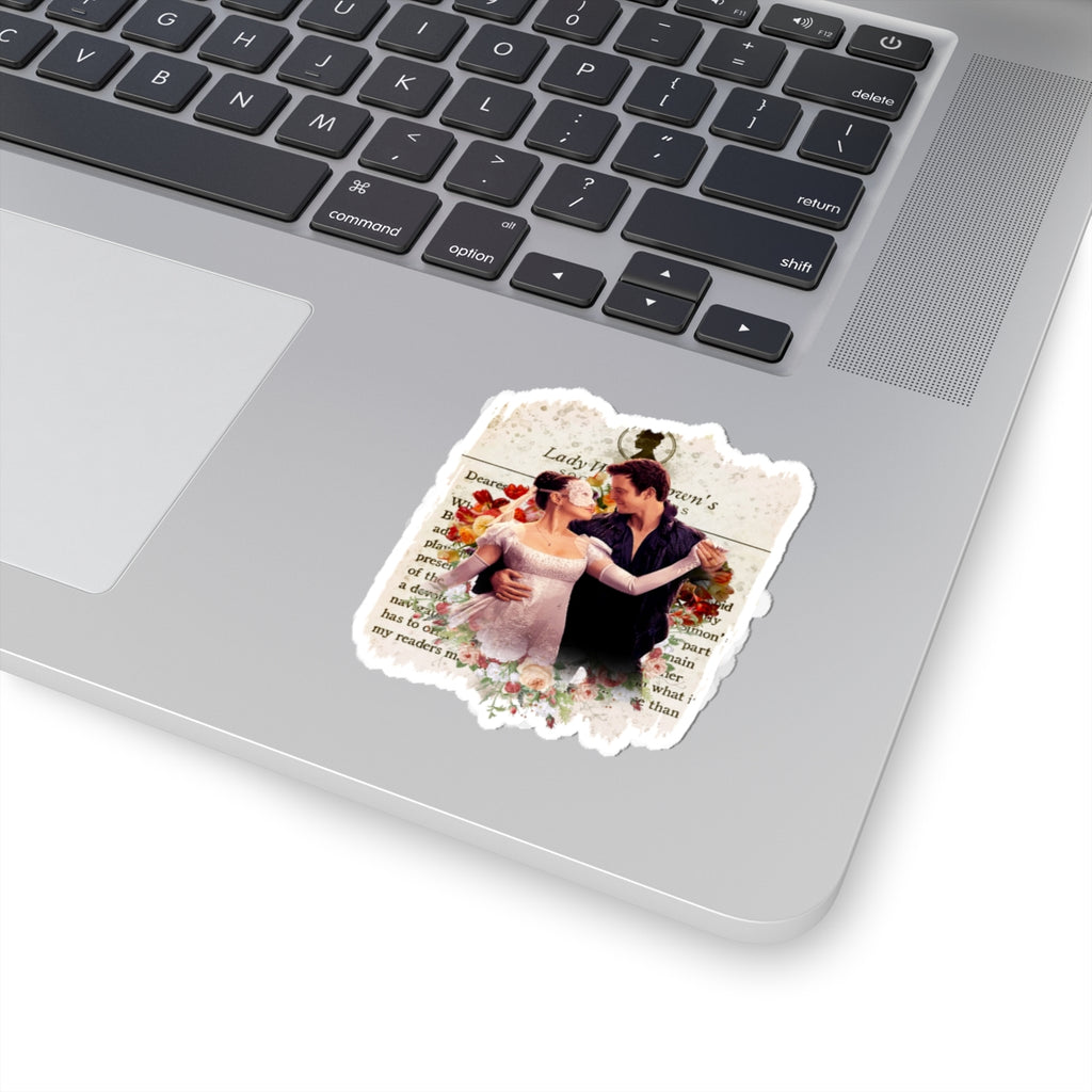 Benedict Bridgerton & Sophie Baek Lady In Silver Lady Whistledown Society Papers Netflix Sticker