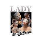 Lady In Silver 90's Bridgerton Netflix Sticker