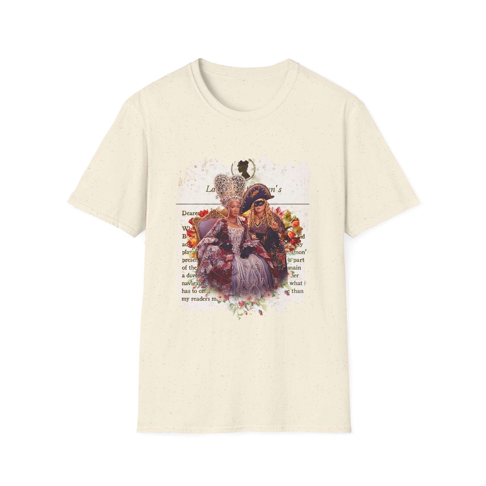 Queen Charlotte & Penelope Bridgerton Lady Whistledown Society Papers Netflix T-Shirt