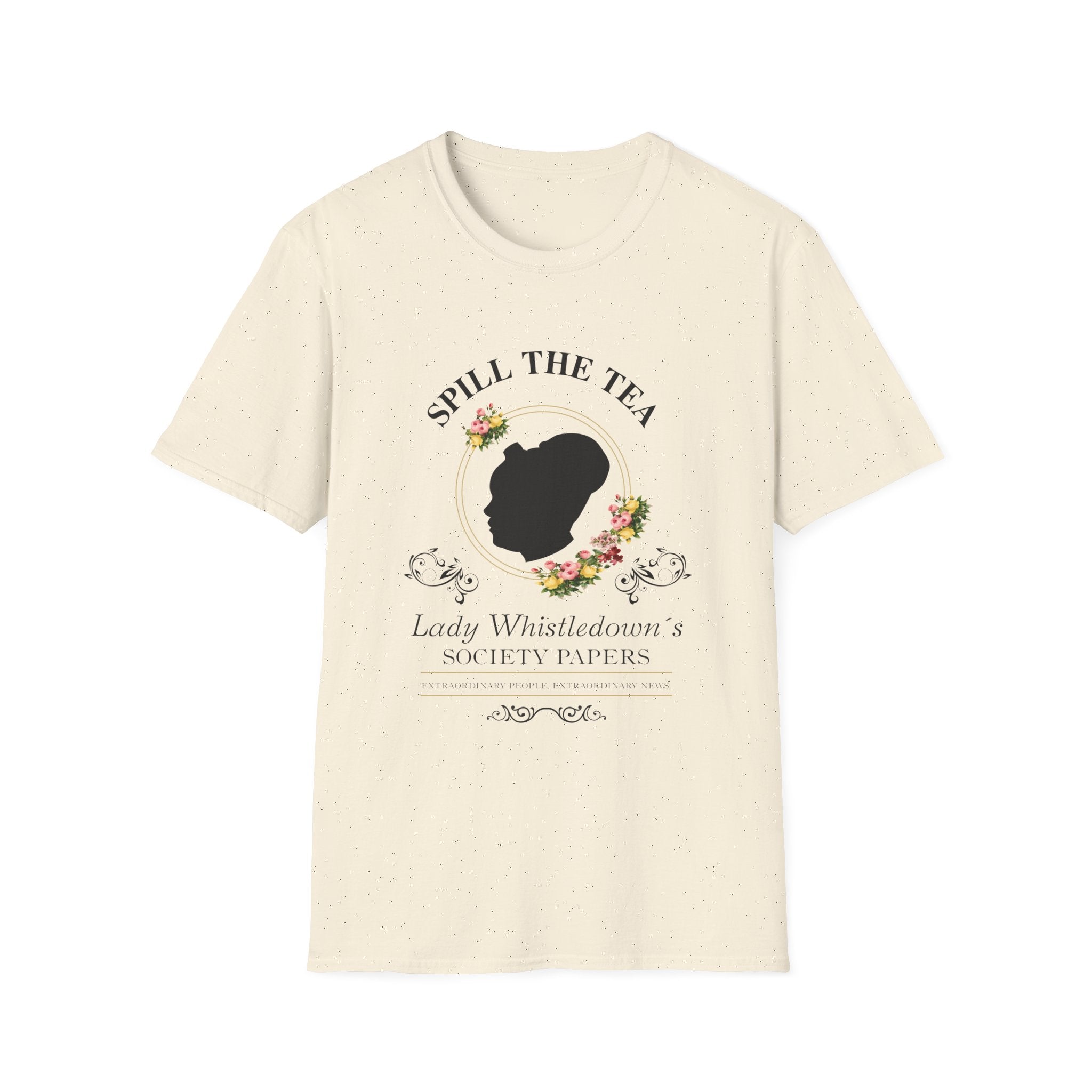 Spill The Tea Lady Whistledown Society Papers Bridgerton Netflix T-Shirt