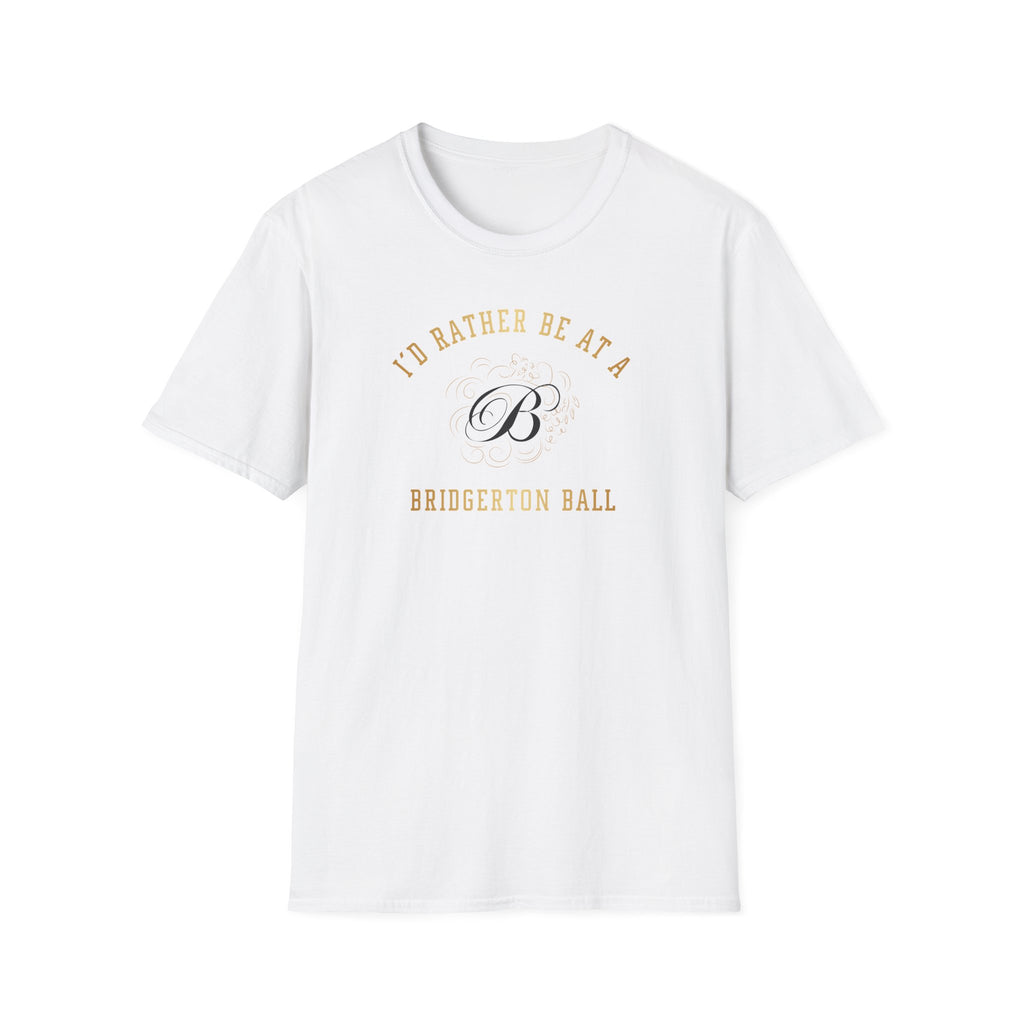 I'd Rather Be At A Brigderton Ball Gold Netflix T-Shirt