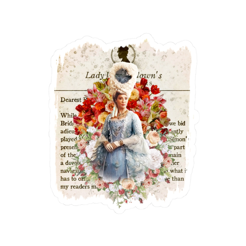 Queen Charlotte Lady Whistledown Society Papers Bridgerton Netflix Sticker