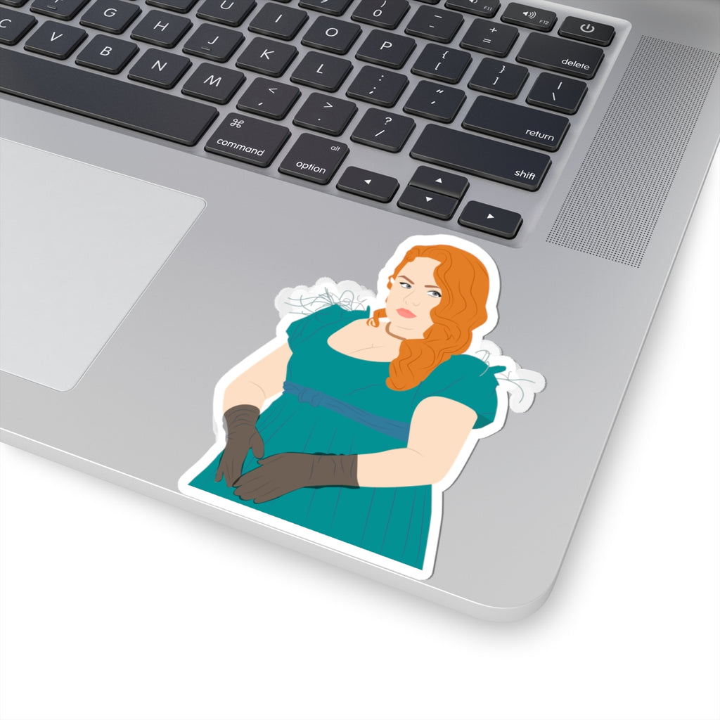 Penelope Featherington Emerald Dress Bridgerton Netflix Sticker