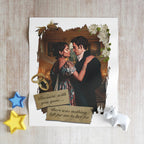 Kate & Anthony Bridgerton Portrait Netflix Throw Blanket